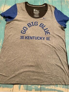 Nike Gray & Blue 'Go Big Blue' Kentucky Tee